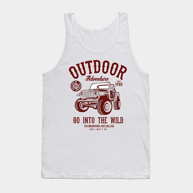 Outdoor Adventure off road Tank Top by PaunLiviu